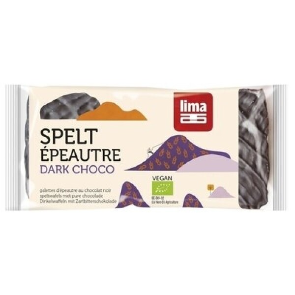 Rondele din spelta expandata cu ciocolata neagra eco 90g Lima