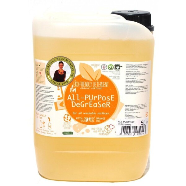 Biolu detergent ecologic universal cu ulei de portocale 5L