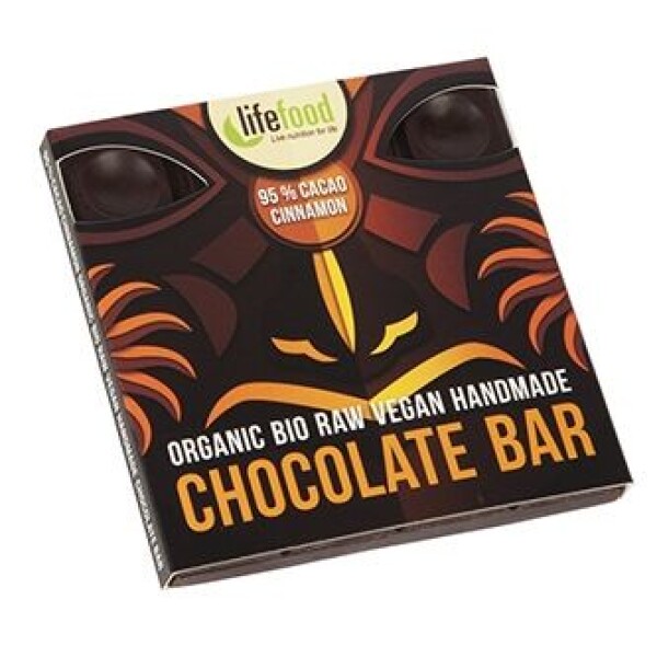 Ciocolata cu 95% cacao si scortisoara raw eco 35g