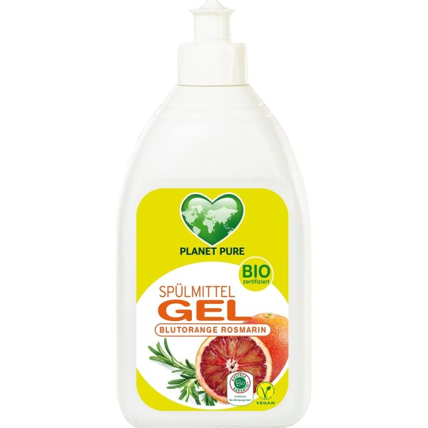 Detergent GEL bio pentru vase - portocale rosii  - 500ml Planet Pure