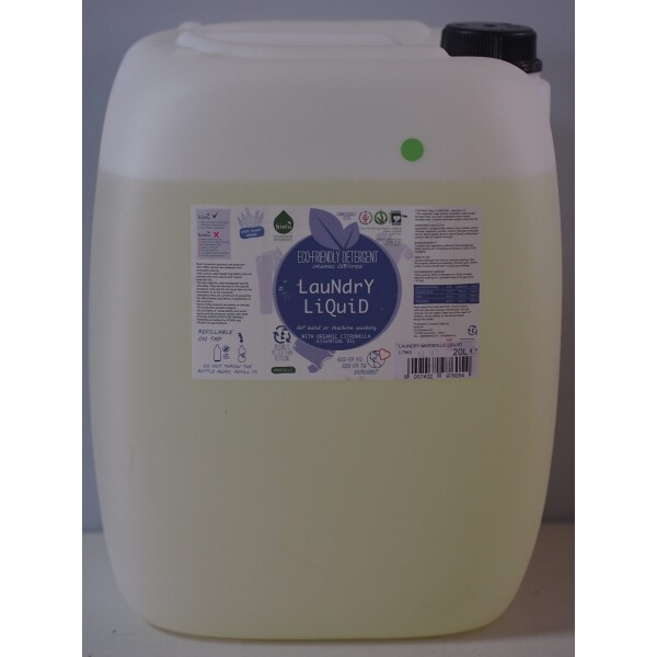 Biolu detergent ecologic vrac pentru rufe albe si colorate lamaie 20L