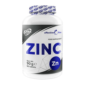 ZINC 15MG, 180 TABLETE, 6PAK NUTRITION