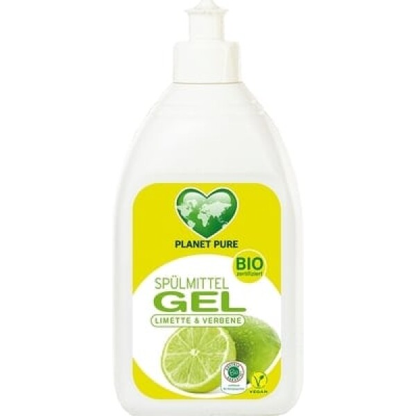 Detergent Gel bio pentru vase - lime si verbina - 500ml Planet Pure