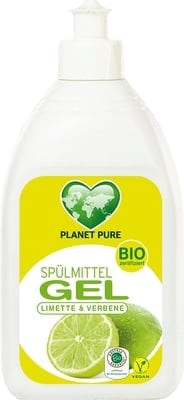 Detergent Gel bio pentru vase - lime si verbina - 500ml Planet Pure