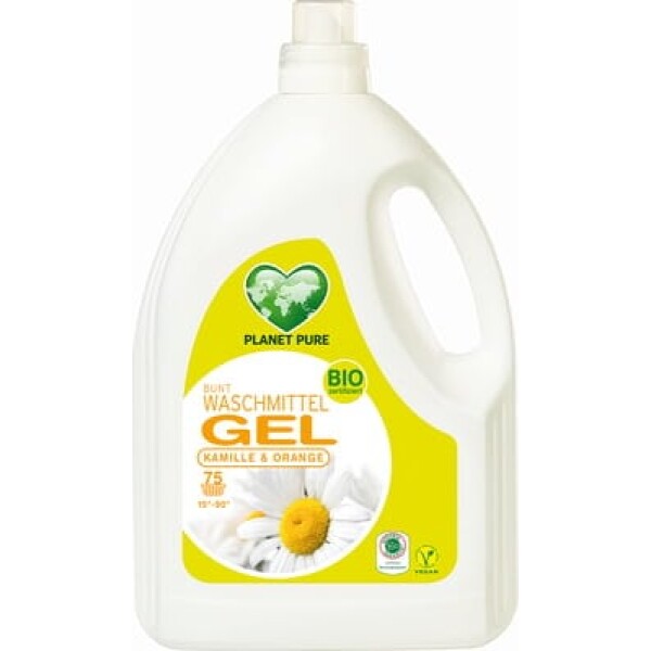 Detergent Gel bio de rufe colorate -musetel si portocale - 3L Planet Pure