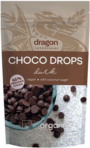 Choco drops Dark ciocolata neagra eco 250g DS